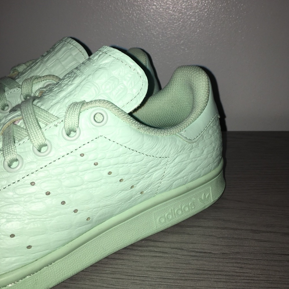 RARE Adidas Stan Smith Reptile Mint/Green Sz 8.5 - Picture 9 of 11